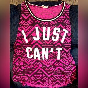 PINK Victoria’s Secret Women’s Muscle Tee Tank Top size Medium